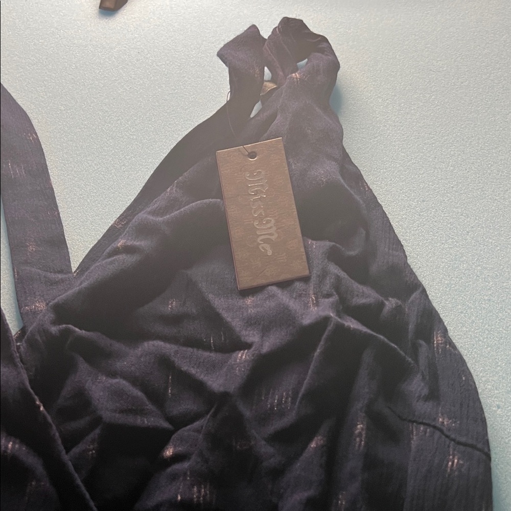 Miss me Tank style mini Dress in Dark‎ Blue